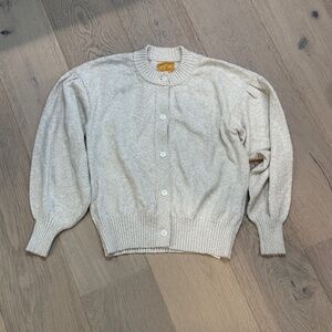 Le Lion Button Cardigan Sweater Women's Size S Made in Italy